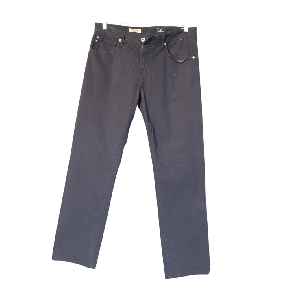 AG Adriano Goldschmied The Graduate Tailored Leg Navy Khaki Pants Mens 34 x 32